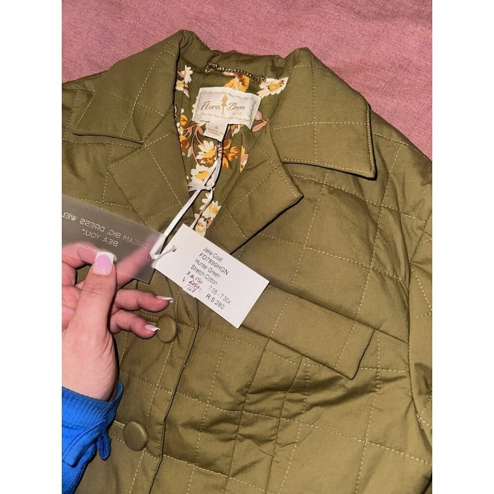 Women’s Flora Bea Jake Coat Hunter Green Size Small Nwt - Picture 3 of 4